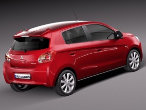 Mitsubishi Mirage 2014 Modello 3D