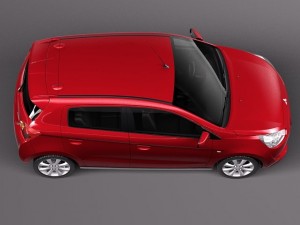 Mitsubishi Mirage 2014 Modello 3D