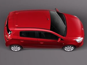 Mitsubishi Mirage 2014 3D Model