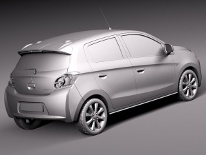 Mitsubishi Mirage 2014 Modello 3D