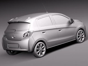 Mitsubishi Mirage 2014 3D Model