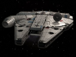 Millenium Falcon Space Ship Star Wars 3D Model