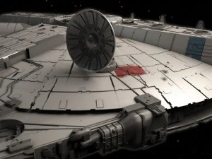 Millenium Falcon Space Ship Star Wars 3D Model