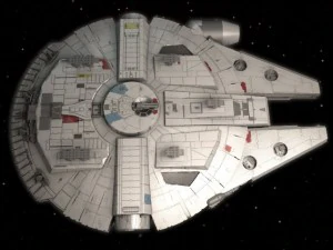 Millenium Falcon Space Ship Star Wars 3D Model