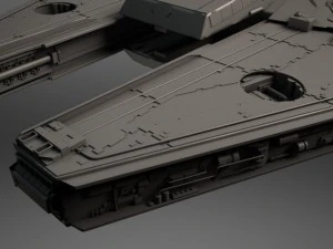 Millenium Falcon Space Ship Star Wars 3D Model