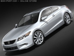 Honda Accord Coupe 2009 3D Model