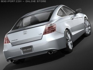 Honda Accord Coupe 2009 3D Model