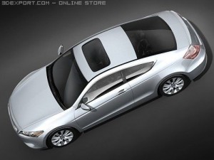 Honda Accord Coupe 2009 3D Model