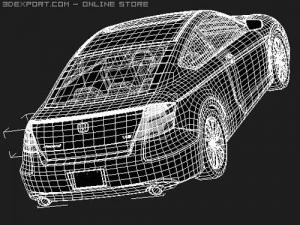 Honda Accord Coupe 2009 midpoly 3D Model