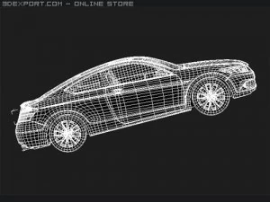 Honda Accord Coupe 2009 midpoly 3D Model