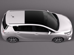 Toyota Corolla Verso 2014 3D Model