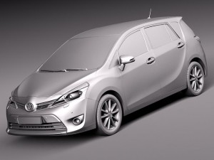 Toyota Corolla Verso 2014 3D Model