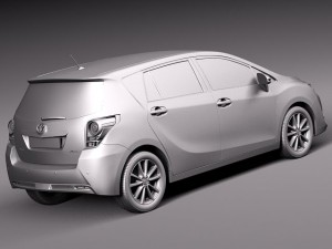 Toyota Corolla Verso 2014 3D Model