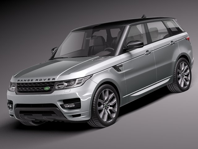 Range Rover Sport 2014 3D Model .c4d .max .obj .3ds .fbx .stl .blend 