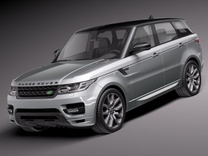 range rover sport 2014 3D Model