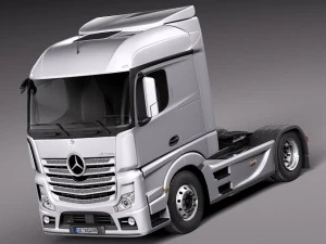 Mercedes-Benz Actross Aerotrailer 2014 3D Model