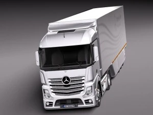 Mercedes-Benz Actross Aerotrailer 2014 3D Model