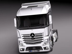 Mercedes-Benz Actross Aerotrailer 2014 3D Model