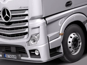 Mercedes-Benz Actross Aerotrailer 2014 3D Model