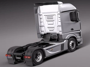 Mercedes-Benz Actross Aerotrailer 2014 3D Model