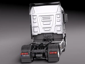 Mercedes-Benz Actross Aerotrailer 2014 3D Model