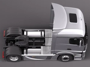 Mercedes-Benz Actross Aerotrailer 2014 3D Model
