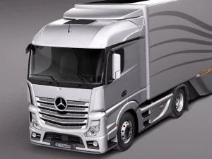 Mercedes-Benz Actross Aerotrailer 2014 3D Model