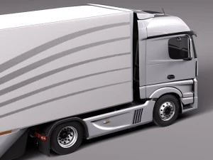 Mercedes-Benz Actross Aerotrailer 2014 3D Model