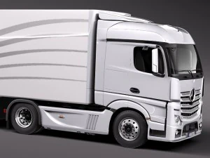 Mercedes-Benz Actross Aerotrailer 2014 3D Model