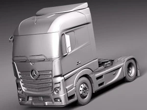 Mercedes-Benz Actross Aerotrailer 2014 3D Model