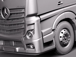 Mercedes-Benz Actross Aerotrailer 2014 3D Model