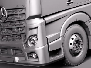 Mercedes-Benz Actross Aerotrailer 2014 3D Model