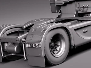 Mercedes-Benz Actross Aerotrailer 2014 3D Model