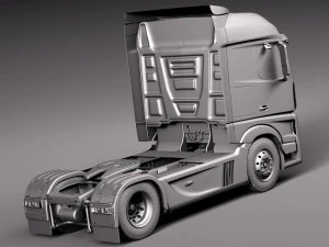 Mercedes-Benz Actross Aerotrailer 2014 3D Model