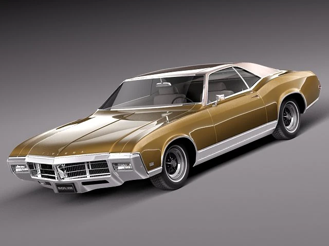 Buick Riviera 1969 3D Model .c4d .max .obj .3ds .fbx .stl .blend 