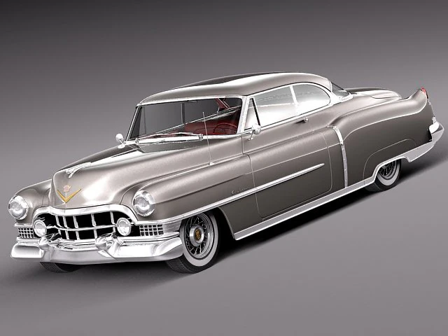 Cadillac Deville Coupe 1951 3D Model .c4d .max .obj .3ds .fbx .stl .blend