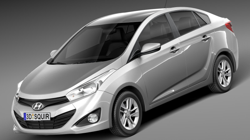 Hyundai HB20S 2013 3D Модель .c4d .max .obj .3ds .fbx .stl .blend 