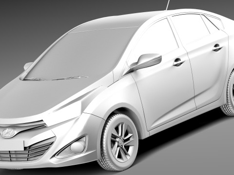 Hyundai HB20S 2013 3D Модель