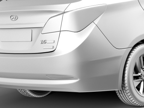 Hyundai HB20S 2013 3D Модель
