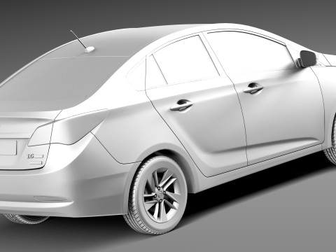 Hyundai HB20S 2013 3D Модель