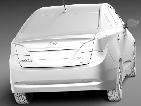 Hyundai HB20S 2013 3D Model