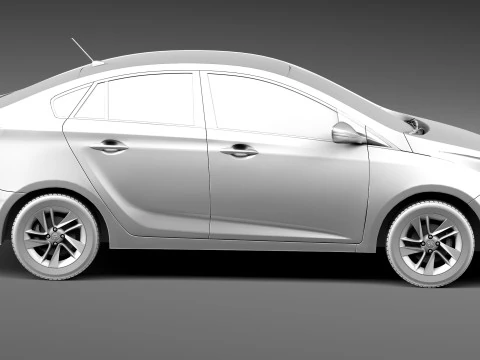 Hyundai HB20S 2013 3D Model