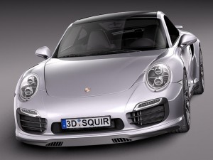 Porsche 911 Turbo S 2014 3D Model
