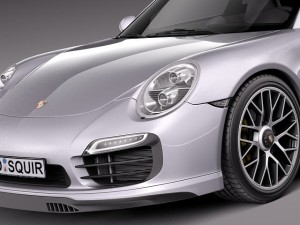 Porsche 911 Turbo S 2014 3D Model
