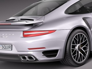 Porsche 911 Turbo S 2014 3D Model
