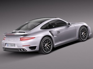 Porsche 911 Turbo S 2014 3D Model
