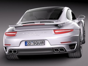 Porsche 911 Turbo S 2014 3D Model