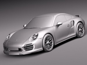 Porsche 911 Turbo S 2014 3D Model
