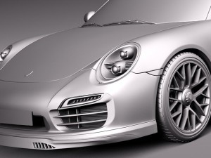 Porsche 911 Turbo S 2014 3D Model