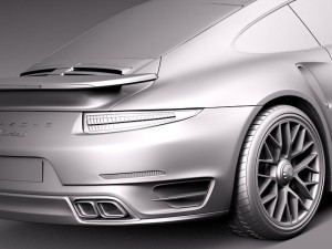 Porsche 911 Turbo S 2014 3D Model